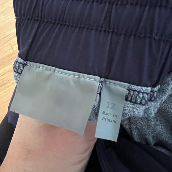 Athleta Lined La Viva Pants Navy Blue Women's Size 12 - Picture 7 of 10